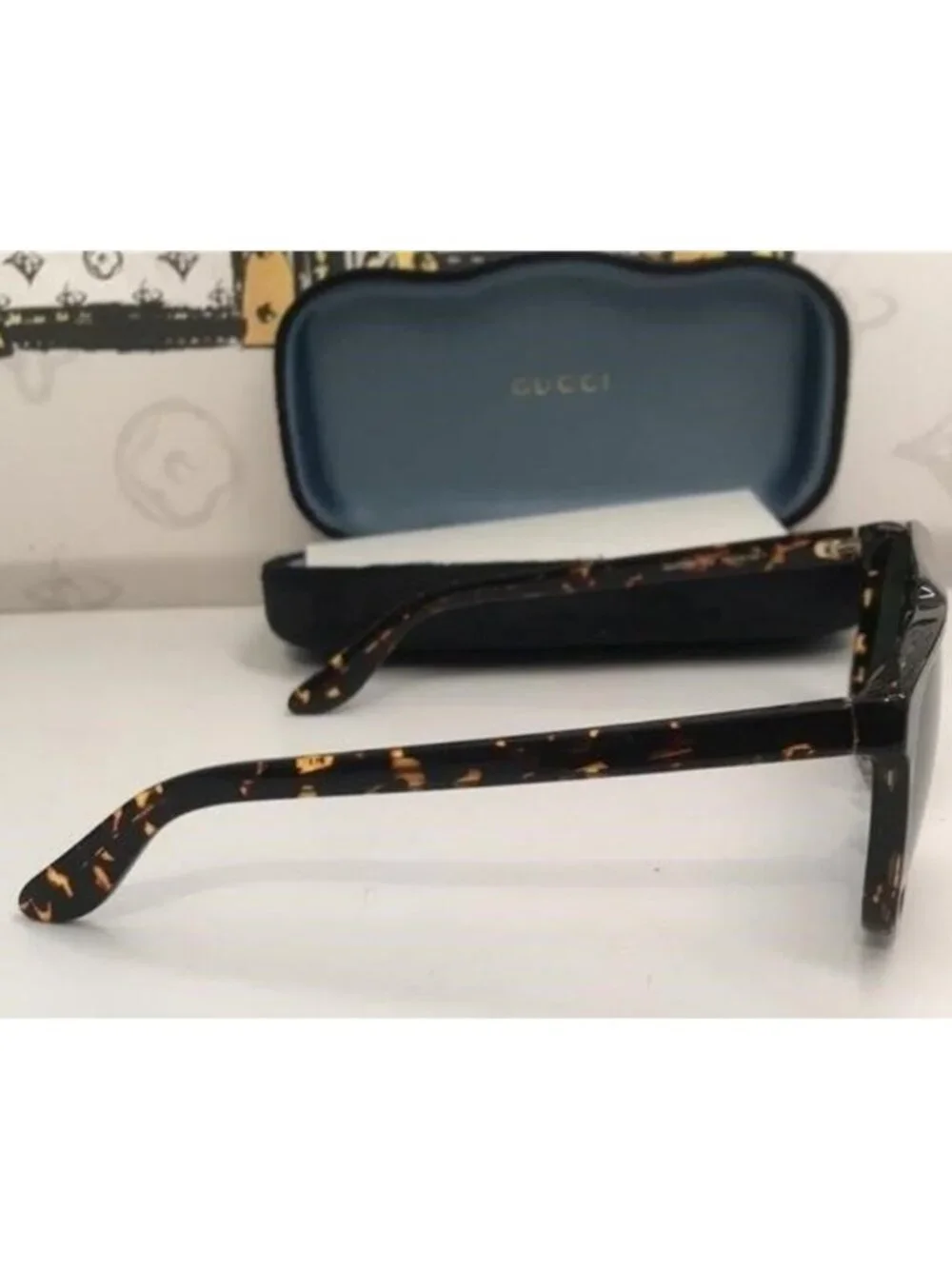 New Authentic Gucci Tortoiseshell Sunglasses GG1039s 002